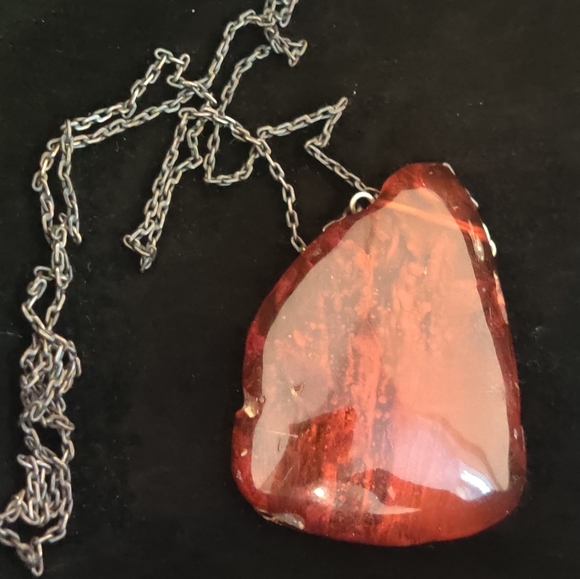 Stunning Natural Baltic Amber Lump Necklace - Picture 3 of 16